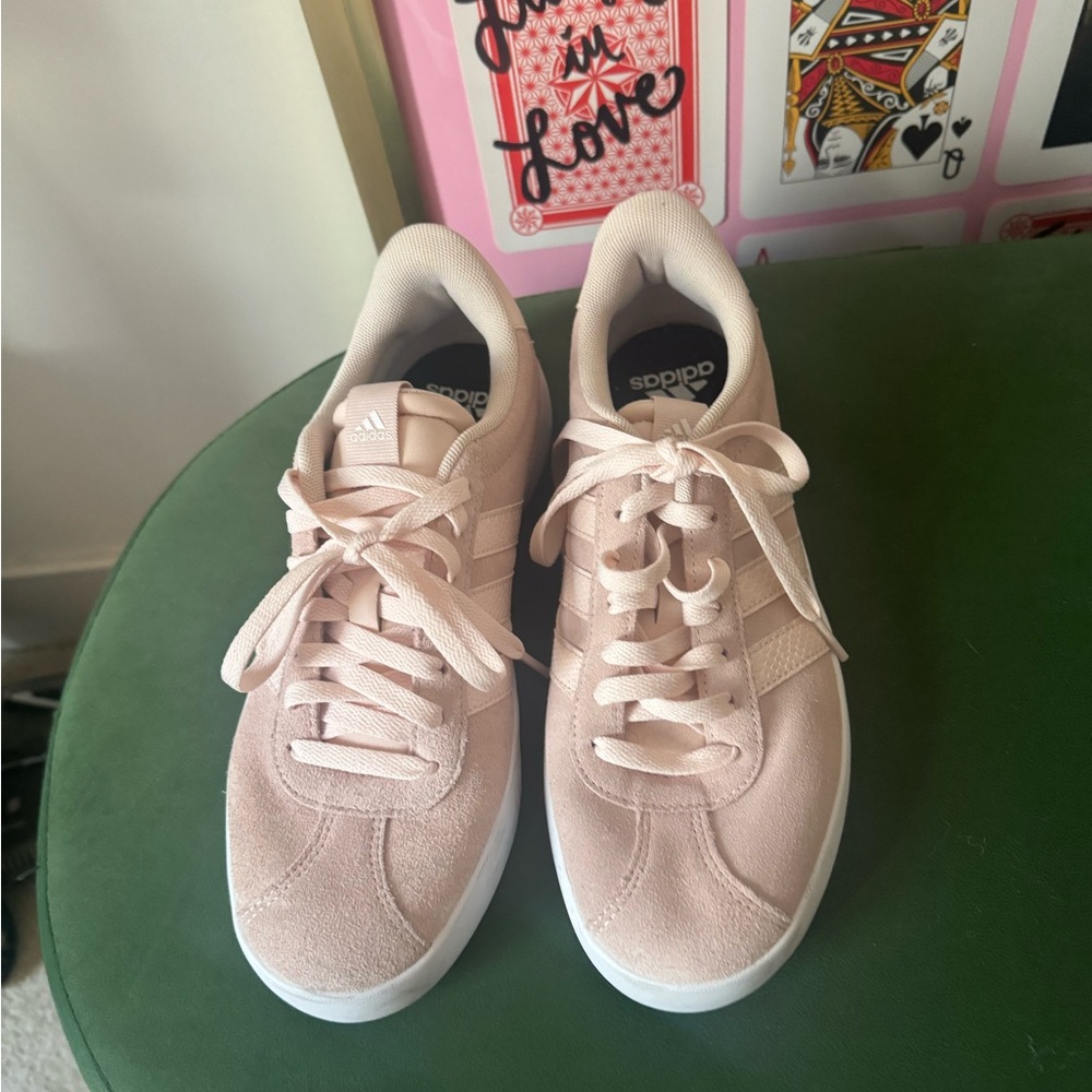 Adidas Women's Soft Pink Sneakers
